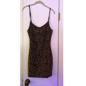 Cocktail dress black&gold